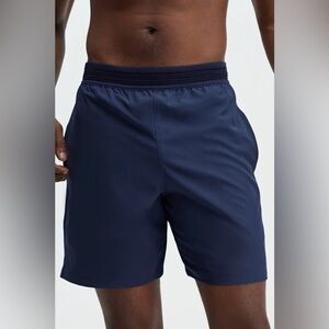 Fabletics Men Navy Blue Casual Athletic Shorts Sz XL